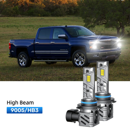 RIMTHIN 9005 LED High Beam Bulbs Fit for 2007-2015 Chevrolet Silverado 1500