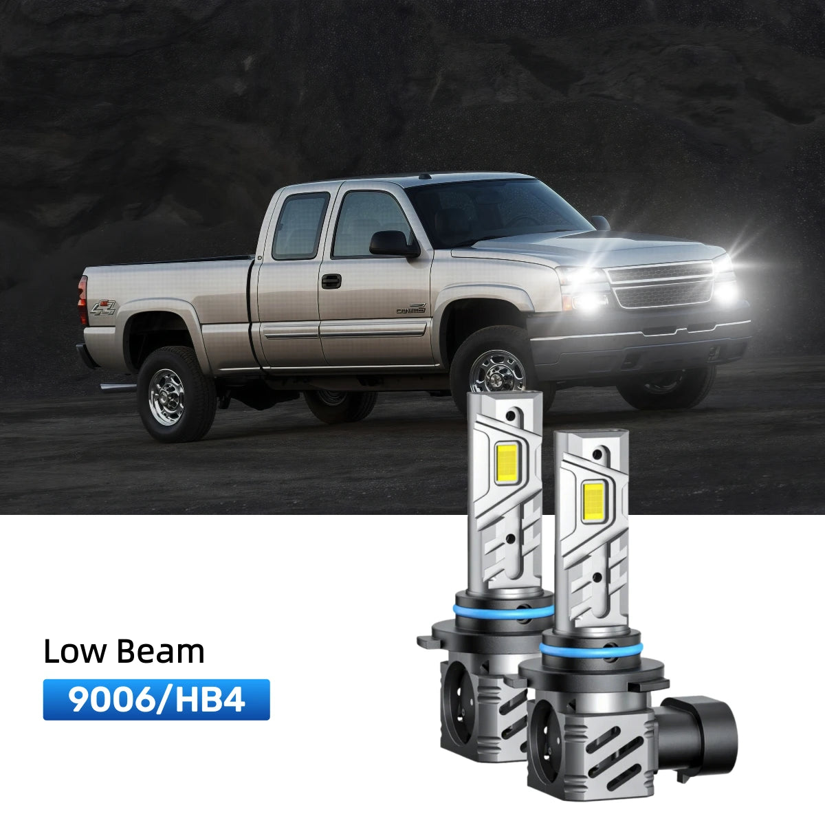 RIMTHIN 9006 LED Low Beam Bulbs Fit for 2007 Chevrolet Silverado 1500 HD Classic