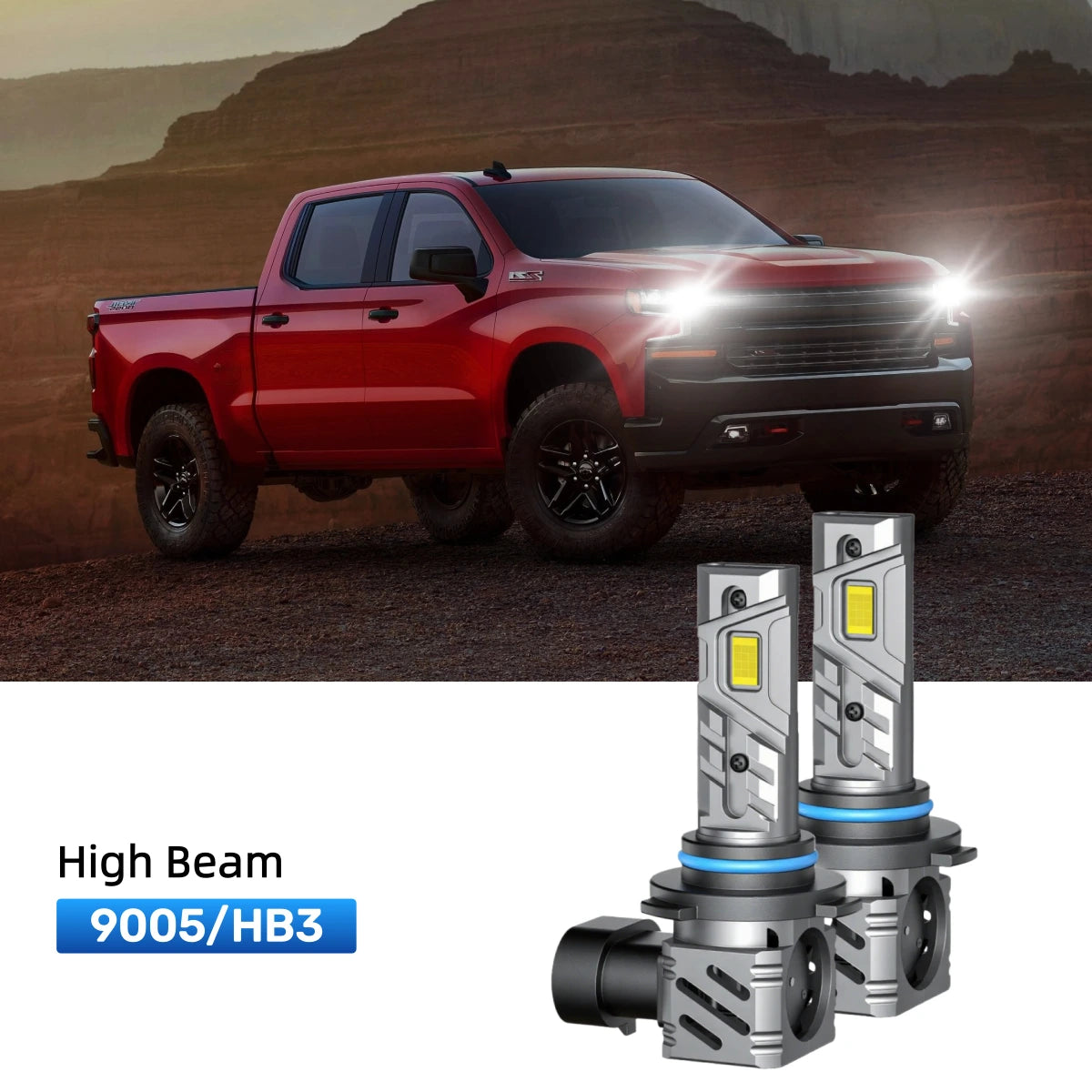 RIMTHIN 9005 LED High Beam Bulbs Fit for 2019-2021 Chevrolet Silverado 1500
