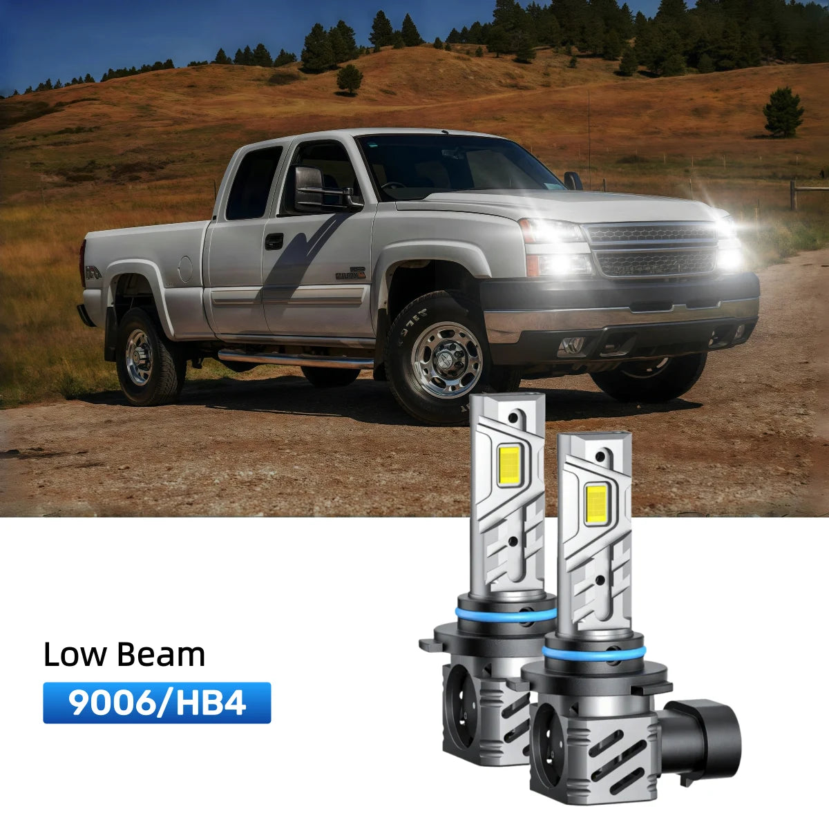 RIMTHIN 9006 LED Low Beam Bulbs Fit for 2001-2006 Chevrolet Silverado 2500 HD