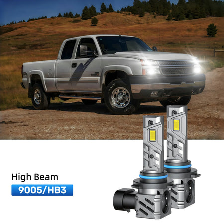 RIMTHIN 9005 LED High Beam Bulbs Fit for 2001-2006 Chevrolet Silverado 2500 HD