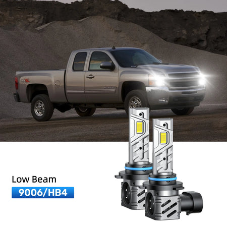 RIMTHIN 9006 LED Low Beam Bulbs Fit for 2007 Chevrolet Silverado 2500 HD