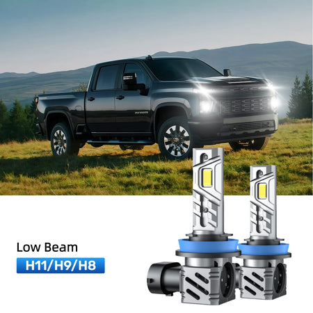 RIMTHIN H11 LED Low Beam Bulbs Fit for 2023-2024 Chevrolet Silverado 2500 HD