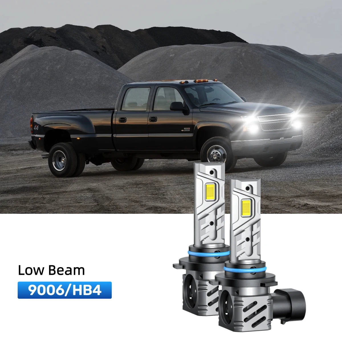 Fit for 2001-2006 Chevrolet Silverado 3500 9005 9006 LED Headlight Bulbs | Brighter  and Safer
