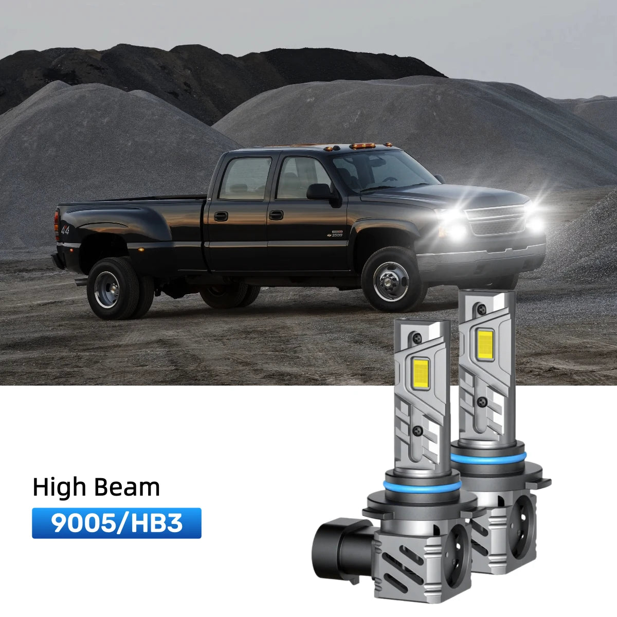 Fit for 2001-2006 Chevrolet Silverado 3500 9005 9006 LED Headlight Bulbs | Brighter  and Safer