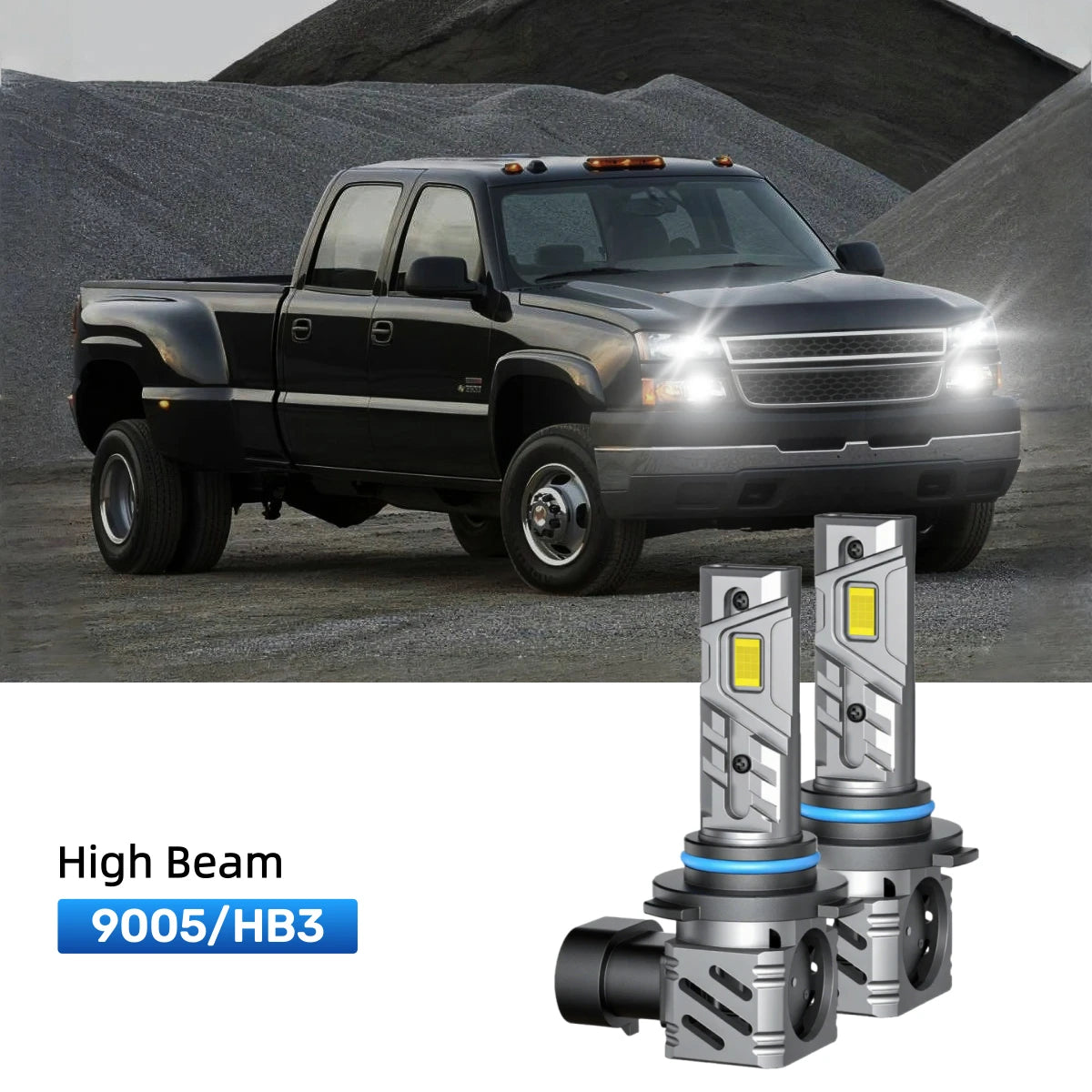 Fit for 2007 Chevrolet Silverado 3500 Classic 9005 9006 LED Headlight Bulbs | Brighter  and Safer