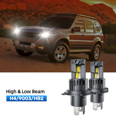RIMTHIN H4 LED High & Low Beam Bulbs Fit for 2001-2004 Ford Escape