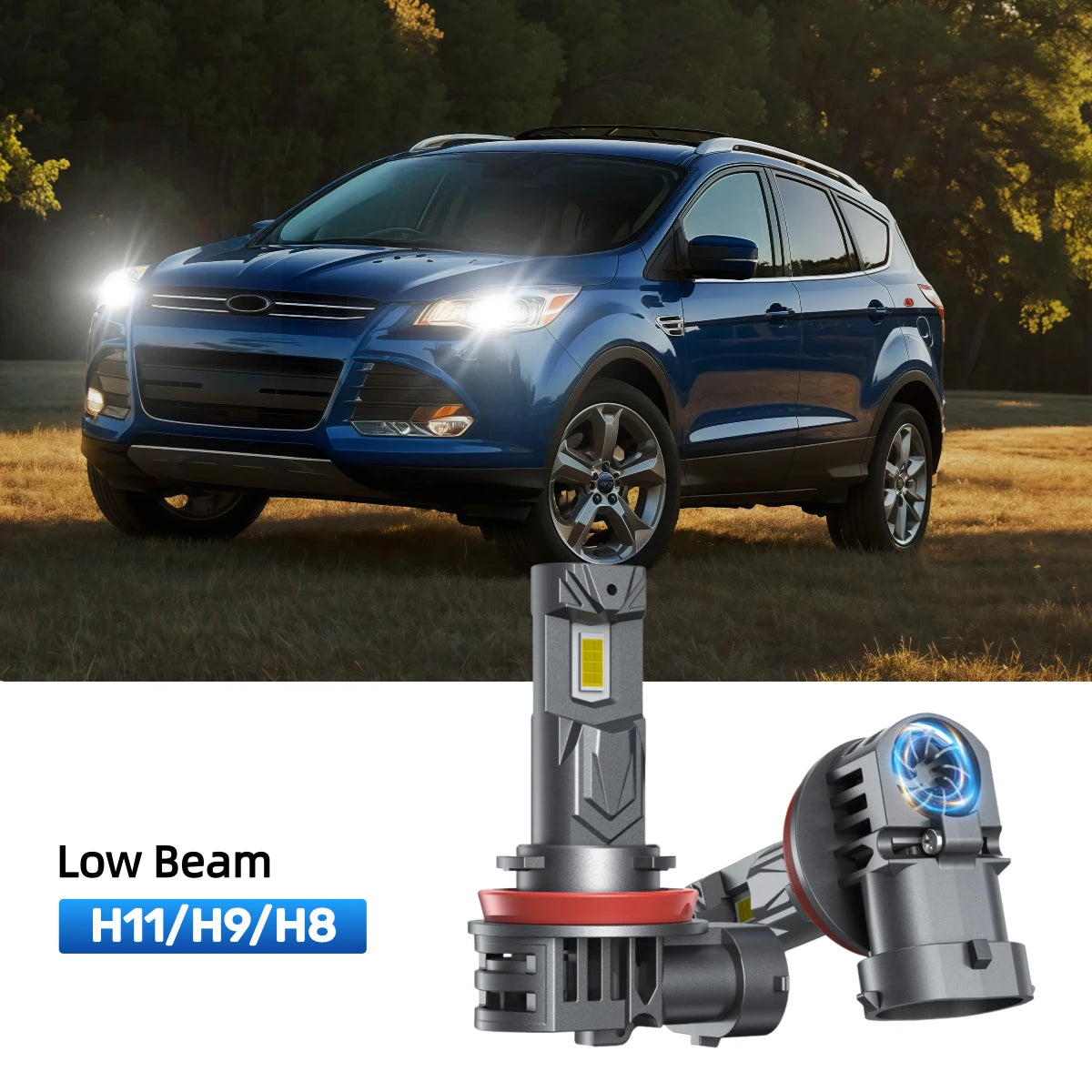 Fit for 2014-2016 Ford Escape H11 9005 LED Headlight Bulbs | Brighter  and Safer