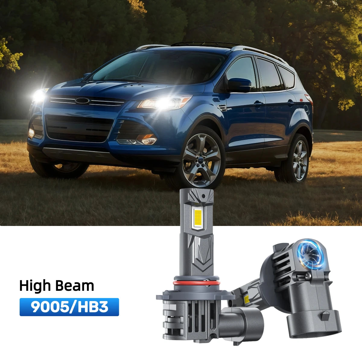 Fit for 2014-2016 Ford Escape H11 9005 LED Headlight Bulbs | Brighter  and Safer
