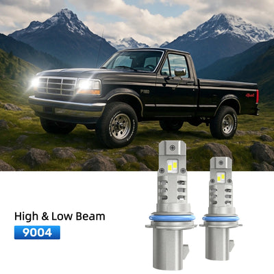 RIMTHIN 9004 LED High & Low Beam Bulbs Fit for 1987-1991 Ford F-150