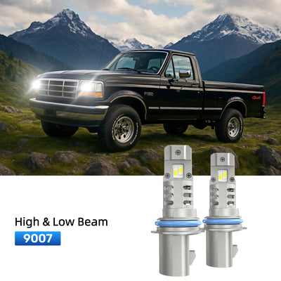 RIMTHIN 9007 LED High & Low Beam Bulbs Fit for 1992-1996 Ford F-150