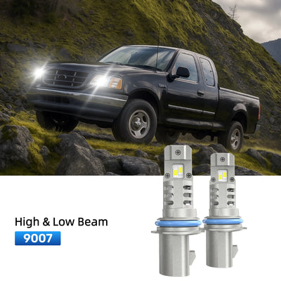 RIMTHIN 9007 LED High & Low Beam Bulbs Fit for 1997-1998 Ford F-150