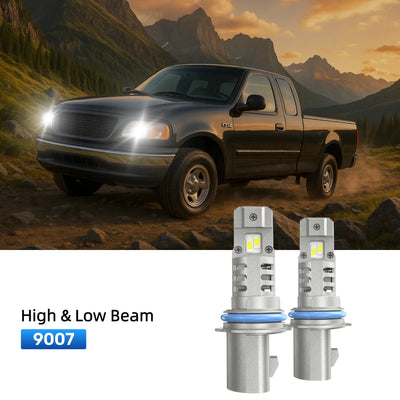 RIMTHIN 9007 LED High & Low Beam Bulbs Fit for 2001-2003 Ford F-150