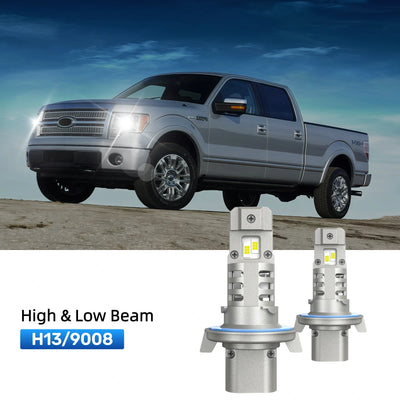 RIMTHIN H13 LED High & Low Beam Bulbs Fit for 2004-2012 Ford F-150