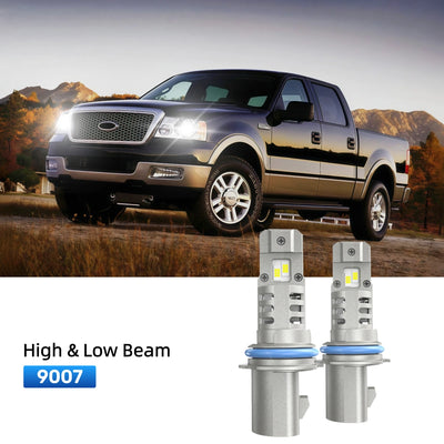 RIMTHIN 9007 LED High & Low Beam Bulbs Fit for 2004 Ford F-150 Heritage