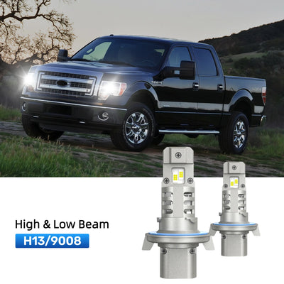 RIMTHIN H13 LED High & Low Beam Bulbs Fit for 2013-2014 Ford F-150