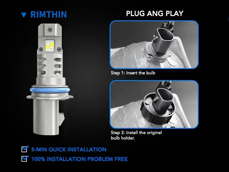 Ford F-150 9007 LED Headlight Bulbs for Easy Installation