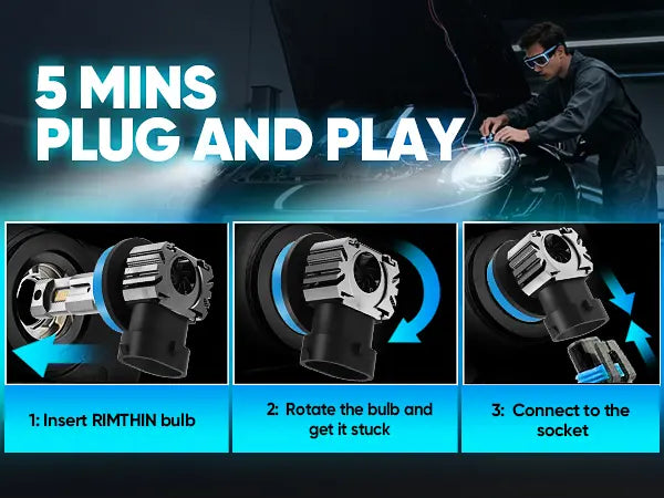 Ford F-150 H11 LED Headlight Bulbs for Easy Installation