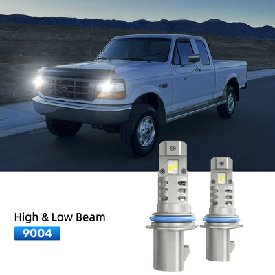 RIMTHIN 9004 LED High & Low Beam Bulbs Fit for 1987-1991 Ford F-250