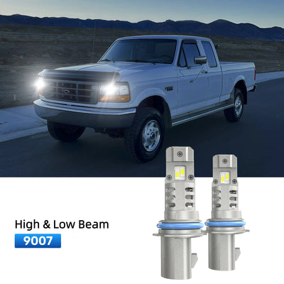RIMTHIN 9007 LED High & Low Beam Bulbs Fit for 1992-1996 Ford F-250