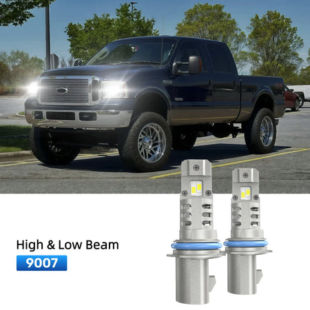 RIMTHIN 9007 LED High & Low Beam Bulbs Fit for 1999-2000 Ford F-250 Super Duty