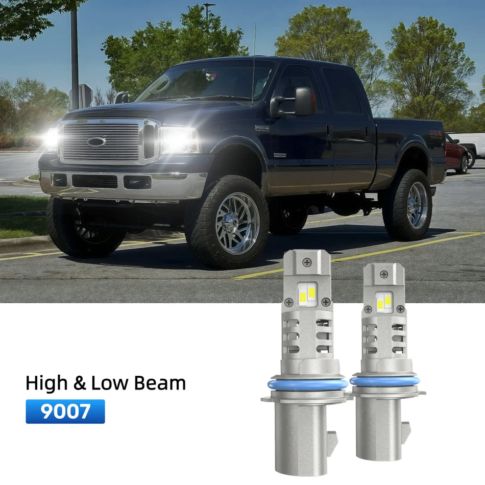RIMTHIN 9007 LED High & Low Beam Bulbs Fit for 1999-2000 Ford F-250 Super Duty