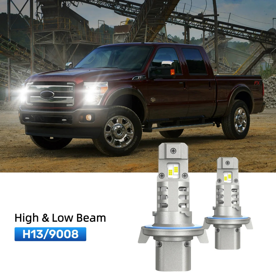 RIMTHIN H13 LED High & Low Beam Bulbs Fit for 2011-2016 Ford F-250 Super Duty