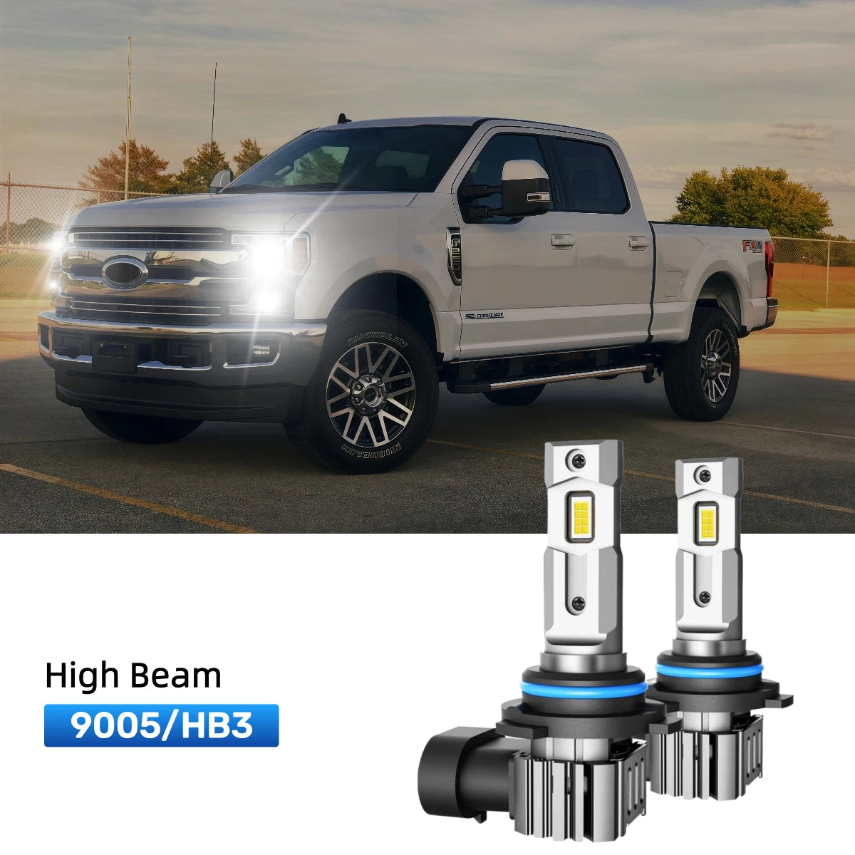 RIMTHIN 9005 LED High Beam Bulbs Fit for 2017-2020 Ford F-250 Super Duty
