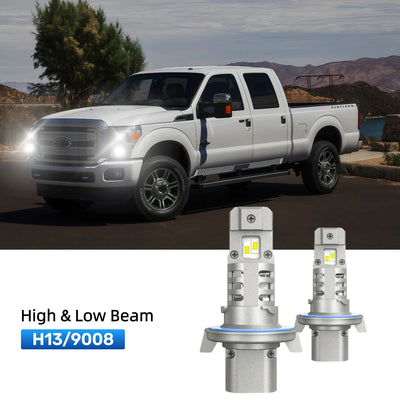 RIMTHIN H13 LED High & Low Beam Bulbs Fit for 2011-2016 Ford F-350 Super Duty