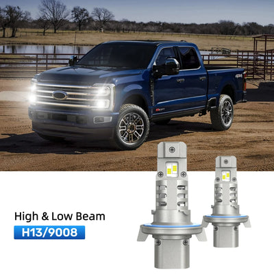 RIMTHIN H13 LED High & Low Beam Bulbs Fit for 2021-2023 Ford F-350 Super Duty