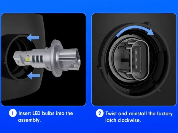Ford F-350 H13 LED Headlight Bulbs for Easy Installation
