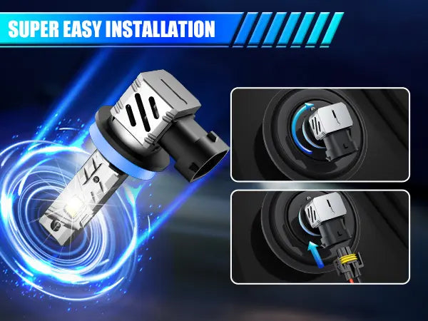 Ford Fiesta H11 LED Headlight Bulbs for Easy Installation