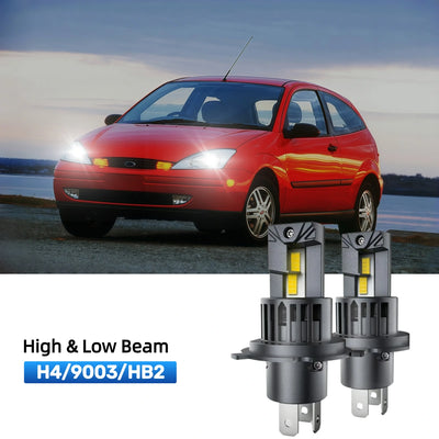 RIMTHIN H4 LED High & Low Beam Bulbs Fit for 2000-2001 Ford Focus