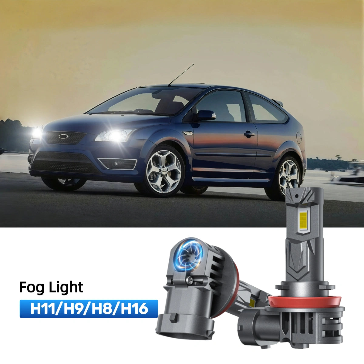RIMTHIN H11 LED Fog Light Bulbs Fit for 2005-2007 Ford Focus