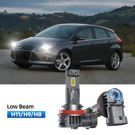 RIMTHIN H11 LED Low Beam Bulbs Fit for 2012-2014 Ford Focus