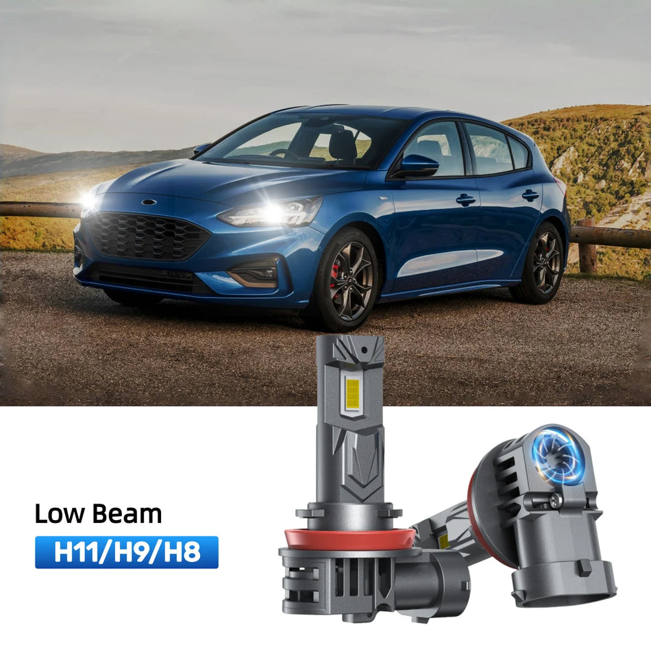 Fit for 2015-2018 Ford Focus H11 LED Headlight Bulbs | Brighter  and Safer