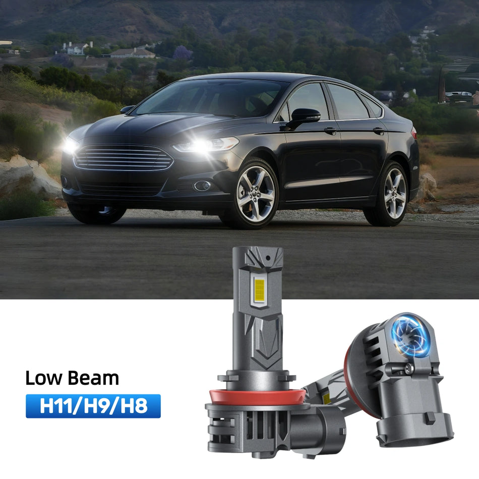 RIMTHIN H11 LED Low Beam Bulbs Fit for 2006-2016 Ford Fusion