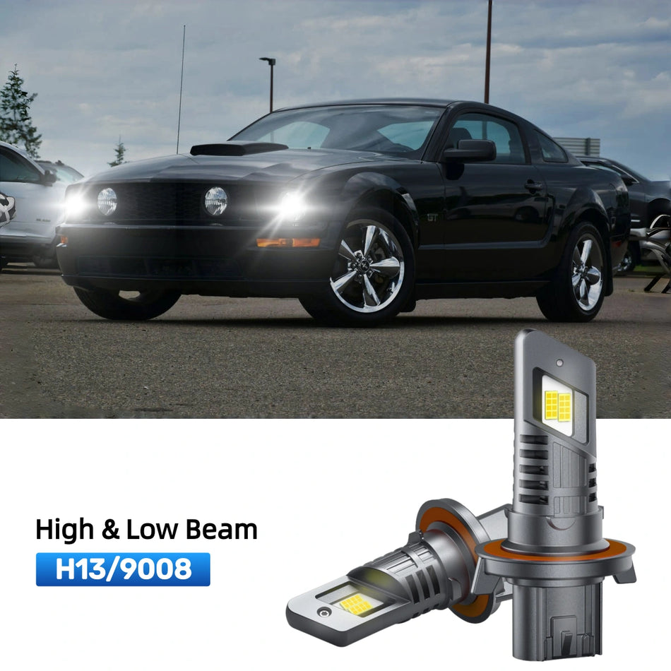 Fit for 2005-2007 Ford Mustang GT H13 LED Headlight Bulbs | Brighter  and Safer