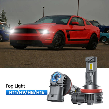RIMTHIN H11 LED Fog Light Bulbs Fit for 2008-2012 Ford Mustang
