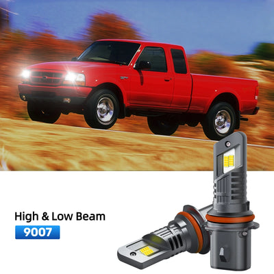 RIMTHIN 9007 LED High & Low Beam Bulbs Fit for 1998-2000 Ford Ranger