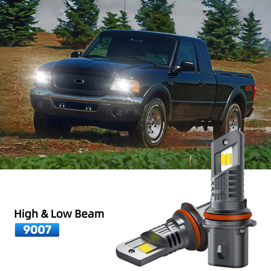 Fit for 2001-2004 Ford Ranger 9007 LED Headlight Bulbs | Brighter  and Safer