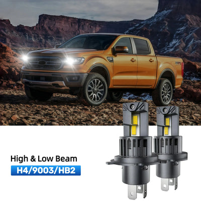 RIMTHIN H4 LED High & Low Beam Bulbs Fit for 2019 Ford Ranger