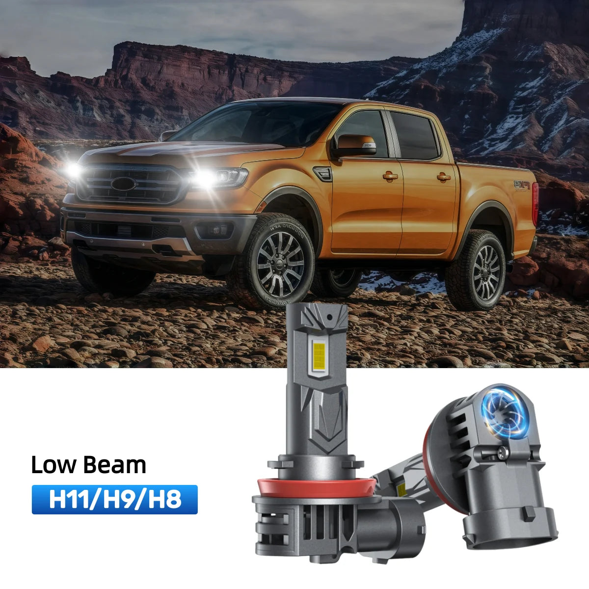 Fit for 2020 Ford Ranger 9005 H11 LED Headlight Bulbs | Brighter  and Safer