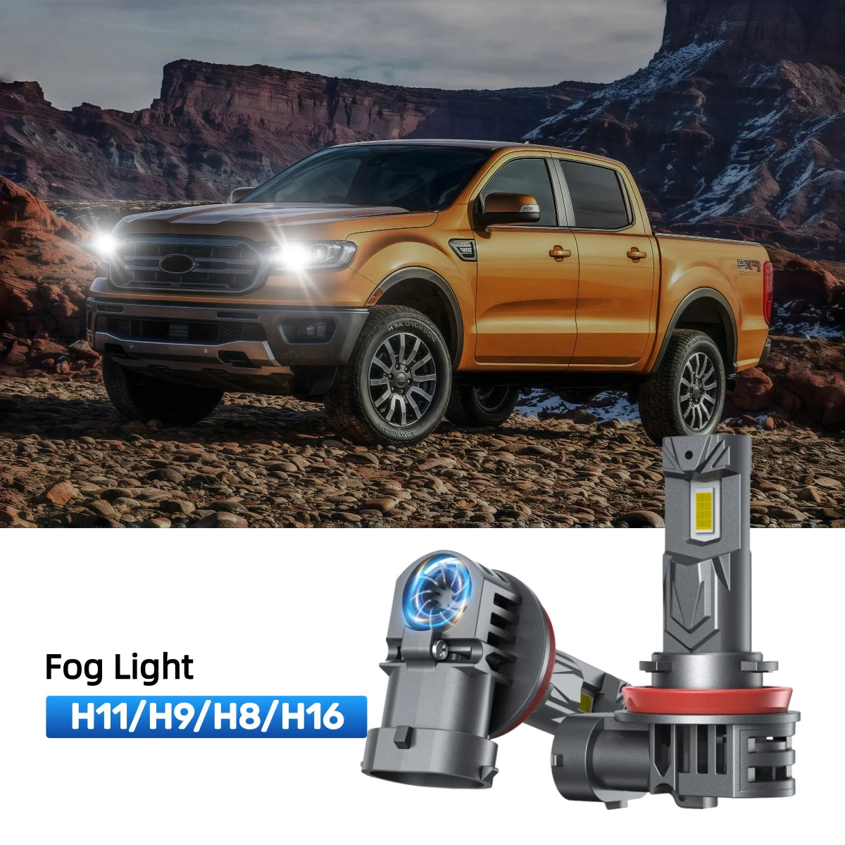 Fit for 2020 Ford Ranger 9005 H11 LED Headlight Bulbs | Brighter  and Safer