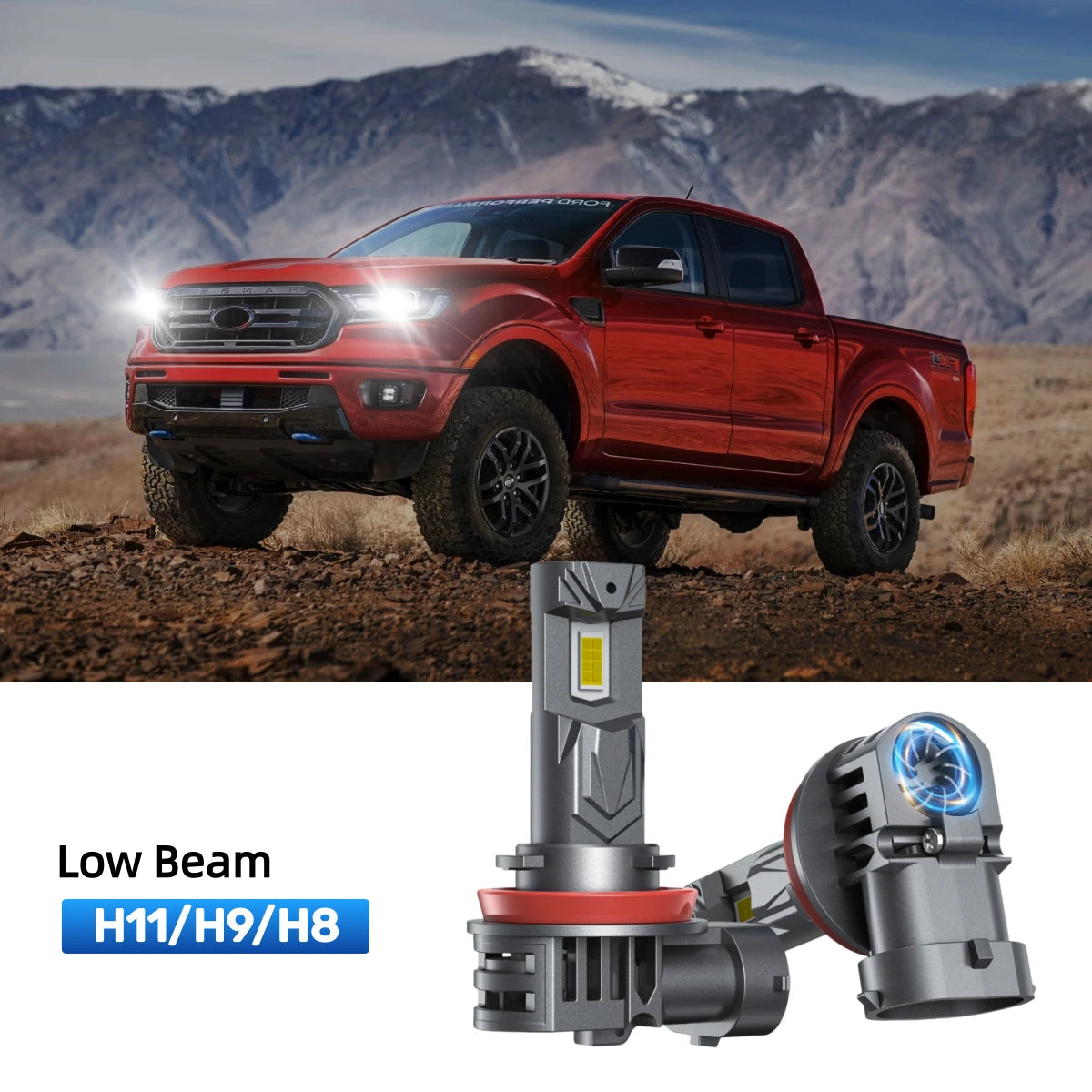 Fit for 2021 Ford Ranger XLT 9005 H11 LED Headlight Bulbs | Brighter  and Safer