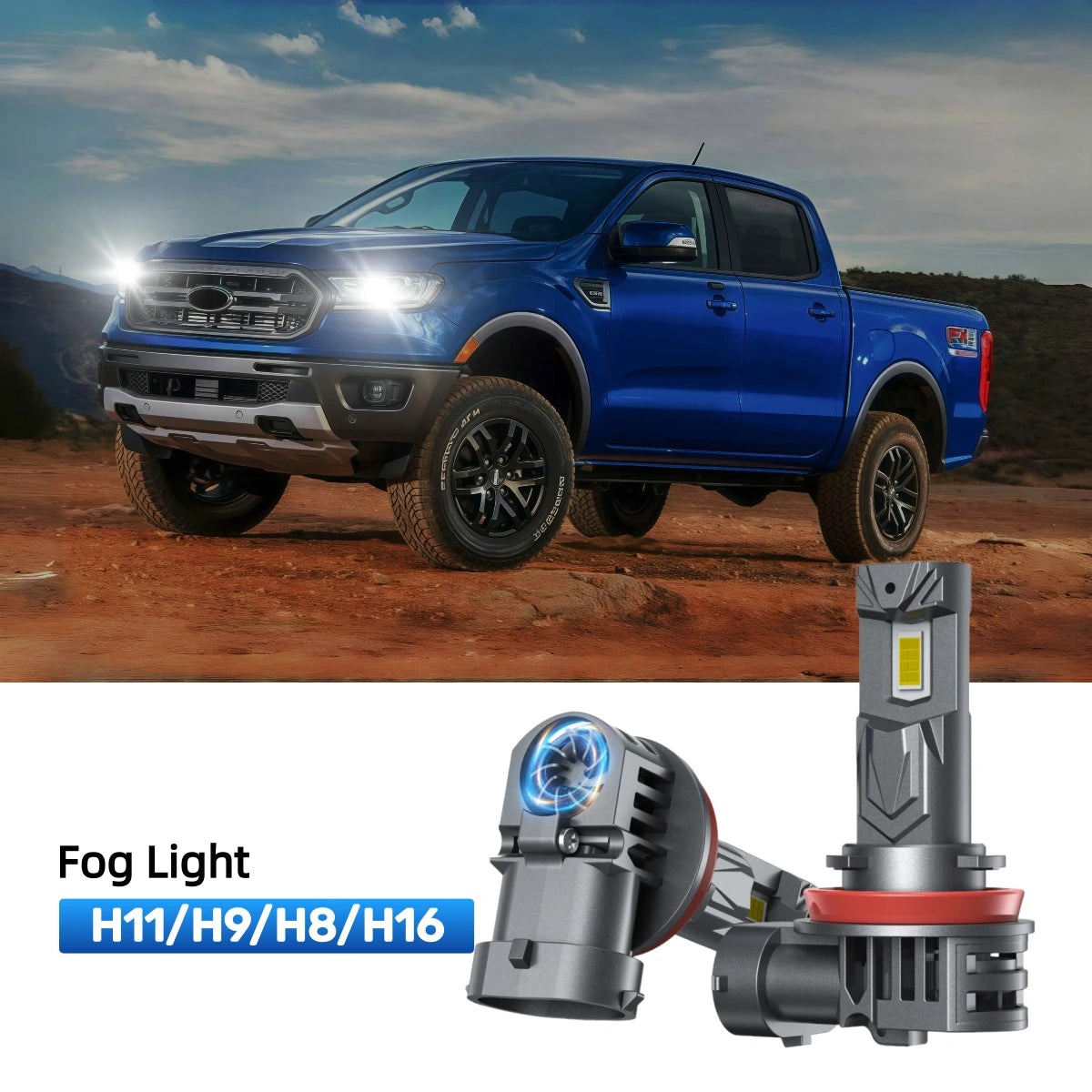 Fit for 2023 Ford Ranger 9005 H11 LED Headlight Bulbs | Brighter  and Safer