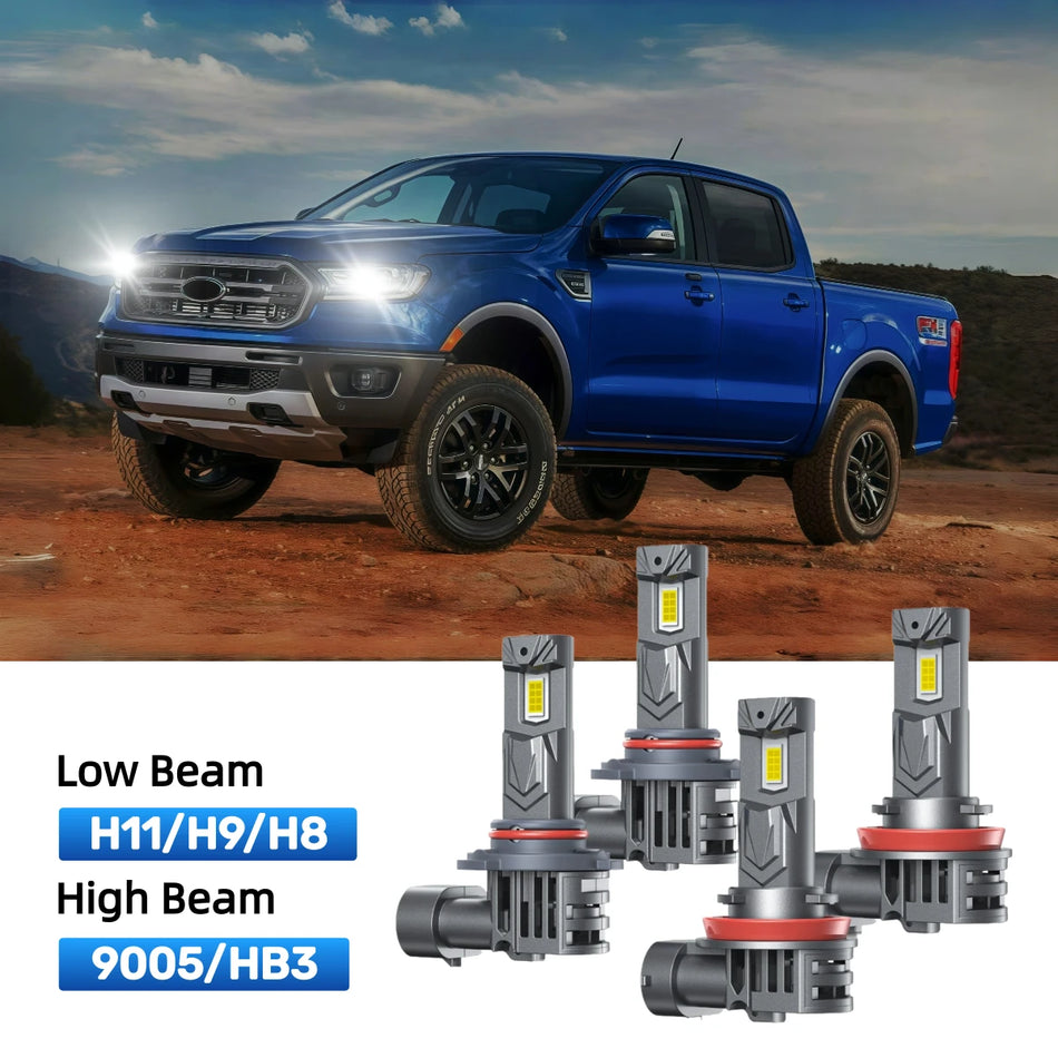 Fit for 2023 Ford Ranger 9005 H11 LED Headlight Bulbs | Brighter  and Safer