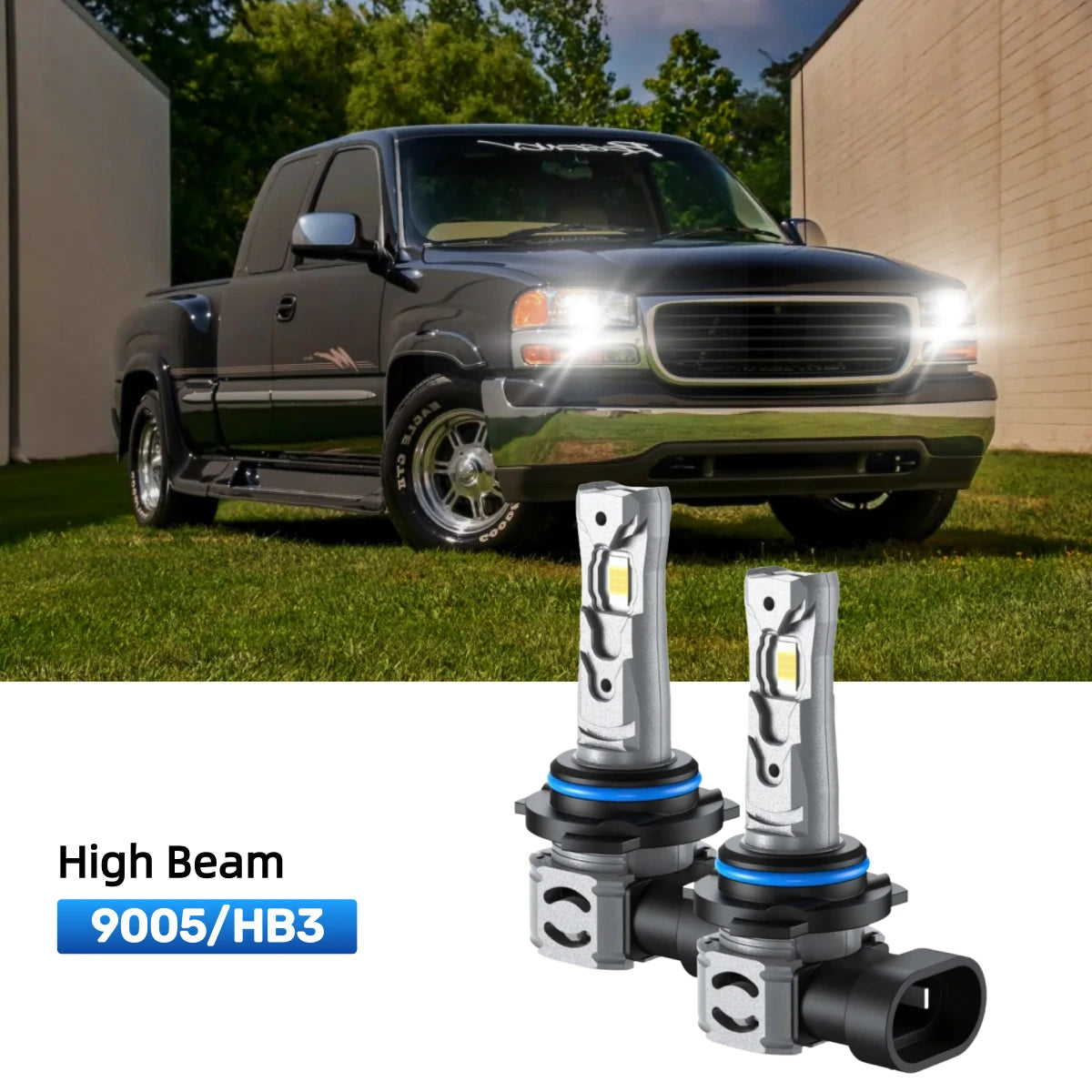 RIMTHIN 9005 LED High Beam Bulbs Fit for 1999-2001 GMC Sierra 1500