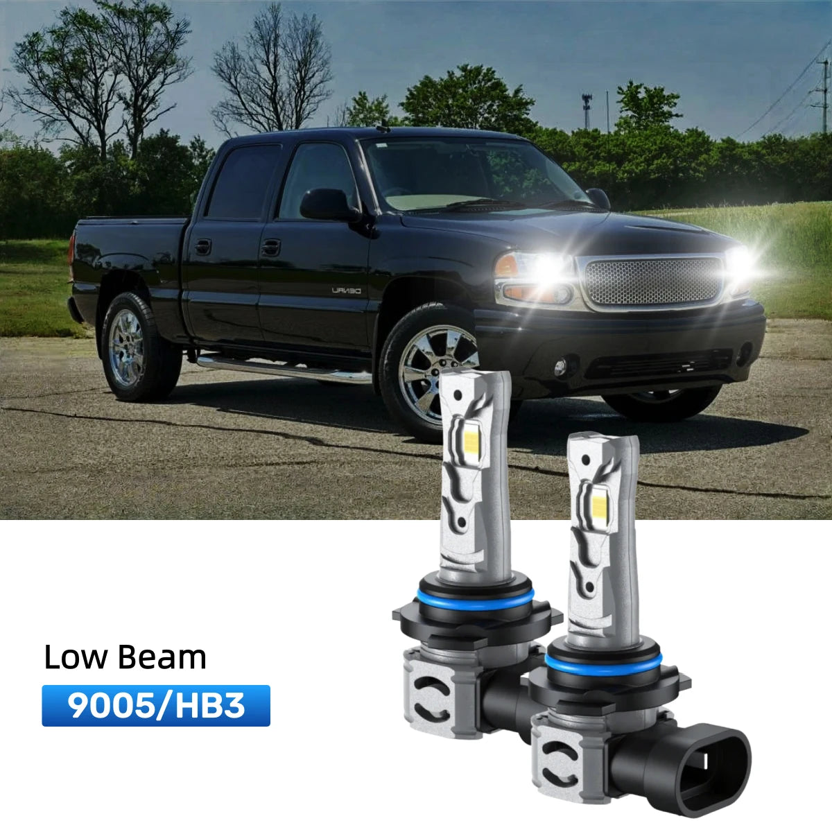 RIMTHIN 9005 LED Low Beam Bulbs Fit for 2005-2006 GMC Sierra 1500