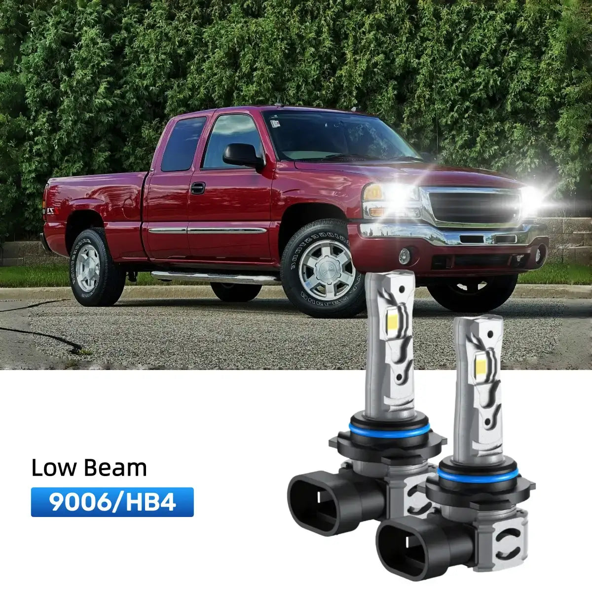 RIMTHIN 9006 LED Low Beam Bulbs Fit for 2003-2004 GMC Sierra 1500
